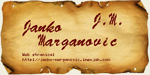 Janko Marganović vizit kartica